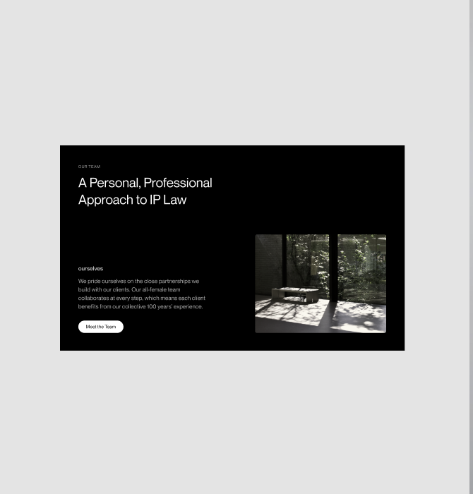 Minx Law website shown on a white background