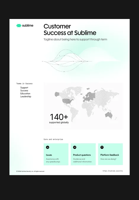 Sublime Security customer success website design