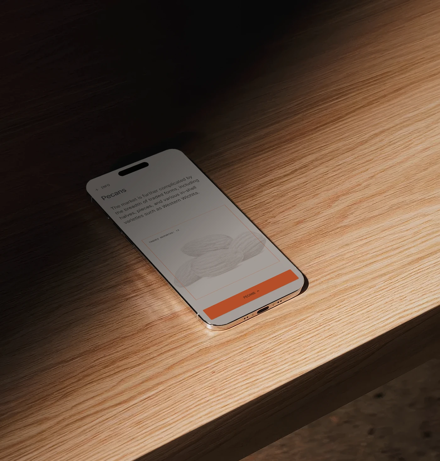 Stratamarkets mobile website displayed on a phone